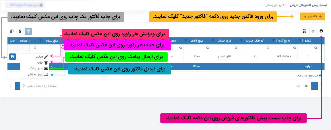 توجه : 